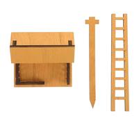 POPETPOP Mini Cabane Rustique en Bois pour Bonsaï et Plante Fleurie