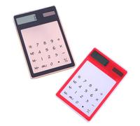 POPETPOP Mini Calculatrice Tactile 2 Pièces Portable pour Collège et Bureau, Affichage Net, Design Compact et Léger, pour Calculs Simples au Quotidien