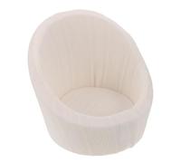 POPETPOP Mini Canapé Bébé Blanc pour Séance Photo -né Chaise Photo Studio Douce et Stable Accessoire de Pose Portable Intérieur et Extérieur