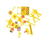 POPETPOP Mini Cônes De Signalisation De Construction Cônes De Construction pour Enfants Petits Panneaux De Barrage Routier Barrière De Petit