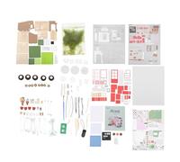 POPETPOP Mini Maison Bricolage Modèle Mini-Maison Décoration Petite Maison Maquette à Construire Éducative