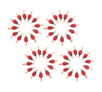 POPETPOP Mini Pinces à Photos en Bois Naturel 150 Pièces Coccinelle Porte-Cartes Mémo Compactes pour Utilisation Bureau et Décoration Chambre Fille et Garçon
