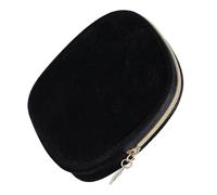 POPETPOP Mini Pochette Noire Compacte pour Clés et Maquillage Trousse de Toilette Légère Compartiments Zippés pour Femme et Voyage Quotidienne