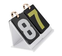 POPETPOP Mini Scoreboard Portable Acrylique Blanc Compteur de Points Compact Chiffres pour Jeux de Cartes Ballon Panier Volley Tennis de Table Usage Intérieur et Extérieur