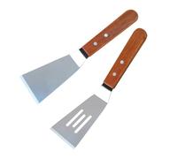 POPETPOP Mini Spatule Acier Inoxydable avec Poignée Louche à Steak et Bbq Ustensile de Cuisine pour Friture et Pâtisserie pour Omelettes et Burgers
