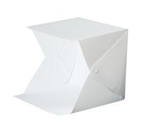 POPETPOP Mini-Tente Photo Pliable 20Cm Éclairage LED Intégré Cube d'Éclairage Portable en EVA Léger Fond Photographique Double Couleur pour Studio Photo et Prise de Vue Produit