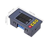 POPETPOP Minuterie Programmable avec Affichage Numérique Double Module Relais de Temporisation à Boucle Infinie DC pour Contrôle Automatique et Reprise Répétée