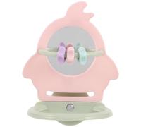 POPETPOP Miroir à Oiseaux avec Perchoir pour Cage - à Mâcher pour Perroquets, Perruches, Calopsittes et Conures - Accessoire D’enrichissement Interactif pour Oiseaux de Petite Taille -
