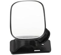 POPETPOP Miroir de Dos la Route, Miroir Fixation Sécurisée en Plastique et Verre, Facile à Installer Arrière Noir
