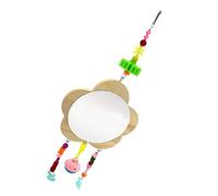 POPETPOP Miroir Forme De Poulet Suspendu pour Animaux De Compagnie Jouet Miroir pour Cage