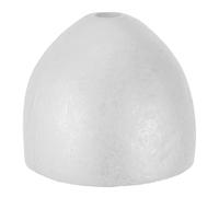 POPETPOP Modèle de Gâteau en Mousse 20 CM Blanc - Faux Gâteau de Jupe de Princesse - Accessoire d'Entraînement à la Décoration Pâtissière - Présentoir Léger et Réutilisable pour Fêtes et