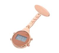 POPETPOP Montre De Poche Infirmière Digitale en Alliage Rose Doré, Affichage Numérique, Clip Pratique, Femme, Usage Professionnel Médical, Taille Unique, Design Simple