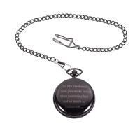 POPETPOP Montre de Poche Mécanique Rétro Quartz Élégante pour Homme Montre Gousset Vintage Inoxydable avec Chaîne Cadeau Vintage Mode