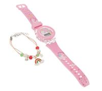 POPETPOP Montre Garçon Fille Lumineuse Licorne Résistante à Usure Montre Digitale Éducative pour Garçons et Filles Bracelet Silicone Confortable