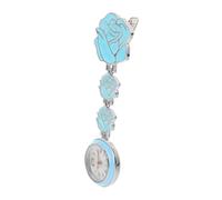 POPETPOP Montre Infirmière Suspendue Légère Et Pratique Cadran Ronde Facile à Lire Clip Stable pour Étudiants Et Professionnels Médicaux Design Moderne Bleu Ciel