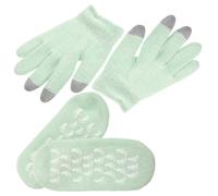 POPETPOP Moufles et Chaussettes en Gel Plume pour Soins Hydratants Mains et Pieds Sèches 1 Set
