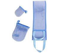 POPETPOP Moufles sans Doigts Moufles à Doigts Bleu Bande Élastique Applicateur Dorsal Lotion pour Hommes et Femmes Kit Pratique pour Application Uniforme de Bronzage