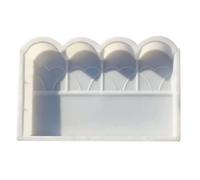 POPETPOP Moule à Béton Bordure Jardin en Plastique Facile à Utiliser pour Pelouse et Parterre de Fleurs Extérieur Résistant Froid sans Compétence Requise