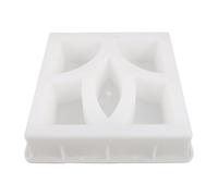 POPETPOP Moule à Béton Creux Structure Modulaire et Surface Anti-adhérente en Plastique Blanc pour Aménagement Paysager Extérieur et Construction de Maison de Village