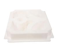 POPETPOP Moule à Béton Pavés Moules pour Dalles de Jardin en Plastique PP Blanc, DIY Pavage, pour Fabriquer des Pierres de Gué en Béton, Léger et Facile à Utiliser