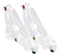 POPETPOP Moule à Chocolat Grosse Taille 2 Pcs en Plastique Transparent D'escarpin, Outil Pratique pour Fabrication de Bonbons, Antiadhésif, Flexible et Résistant, Ustensile la Cuisine