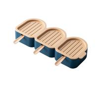 POPETPOP Moule à Glace Réutilisable Bleu Résistant et Lavable pour Sorbets et Bâtonnets Maison Fabrication Facile de Glaces DIY Familiale