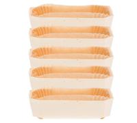 POPETPOP Moule à Pâtisserie Rectangulaire en Bois Doublure Papier pour Cuisson de et Desserts, Convient aux Professionnels et Usage Familial 4.72X2.56X1.50 Pouces