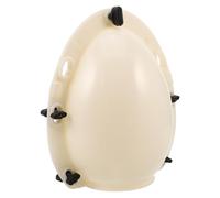 POPETPOP Moule à Œufs de Pâques 3d en Plastique Cassable, Grand Format 20 Cm de Haut X 15 Cm de Diamètre, Moule à Chocolat Soi-même, pour Créations Pâtissières et Activités Créatives