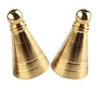 POPETPOP Moule Conique en Laiton Or pour Fabrication de Cônes de Parfum DIY, Léger et Créatif, Lot de 2 Pièces pour Décoration et Usage Artisanal