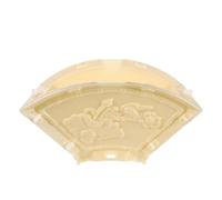 POPETPOP Moule en Plastique pour Béton Extérieur - Moule Décoratif pour Statue et Colonne de Jardin de Fleur de Lotus et Éventail - pour Moulage de Clôture, Balustrade et Sculpture