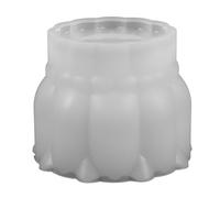 POPETPOP Moule en Silicone Réutilisable pour Vase et Pot de Fleurs, Facile à Démouler, Couleur Blanc, pour DIY et Création Artisanale