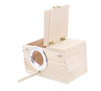 POPETPOP Nichoir en Bois pour Oiseaux Chanteurs et Pinsons Panneaux Épais Réutilisables, Maison pour Oiseaux du Jardin Adaptée aux Garçon et Filles