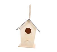 POPETPOP nichoir extérieur volet Debout en Plein air Bleu Petit Oiseau Pendaison Maisons Imbrication Preuve Moineau entrée Oiseaux Maison d'oiseau de Jardin Colombe Le Fer