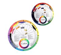 POPETPOP Nuancier Indicateurs de Schémas Complémentaires Roue des Couleurs Double Face en Papier et Apprentissage des Relations de Couleur pour Nail Art pour Maquillage Professionnel