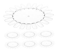 POPETPOP Nuancier Transparent pour Affichage de 20 Couleurs 10pcs pour Manucure en Plastique Support Pratique pour Salon de Nail Art et Entraînement