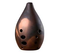 POPETPOP Ocarina en Céramique 10 Trous Xun Chinois Facile à Souffler Son Profond et Riche, Instrument Ancien Présent pour Artistes et Débutants Style Aléatoire