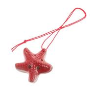 POPETPOP Ocarina en Céramique 6 Trous en Do Forme Étoile de Mer Rouge Instrument à Vent Portable pour Garçon et Filles Jeu Éducatif Musical Plage et Fête D’Été