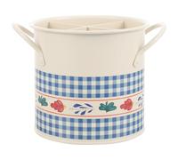 POPETPOP Organisateur Cuisine Vintage en Fer à 4 Compartiments - Porte-Ustensiles Multifonction pour Baguettes Cuillères et Fourchettes - Support de Rangement Décoratif Rétro Maison et