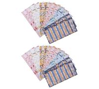 POPETPOP Organisateur de Budget 24 Feuilles de Classeur Cartes Budgétaires Motif Perforé pour Gestion des Finances Personnelles Bureau