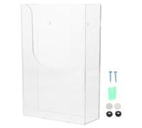 POPETPOP Organisateur de Documents Mural Transparent Porte Dossier Plastique pour Rangement Administratif Support de Fichiers Bureau Compact et Pratique Étagère Suspendue pour Brochures et
