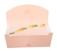 POPETPOP Organisateur De Factures B6 à Soufflets, Pochette Plastique Rose, Paquet De Rangement Extensible Anti-déformation, Organiseur De Reçus pour Bureau, Maison Et Voyages