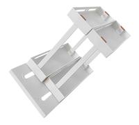 POPETPOP Organiseur Coulissant à Deux Niveaux pour Bouteilles Épices Plan De Travail De Cuisine Et Rangement Pratique