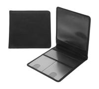 POPETPOP Organiseur de Documents de Voiture en PU Noir, Protège Papiers et Cartes D'identité, Compact et Léger, Lot de 2 Pièces Pratique pour Usage Professionnel et Personnel