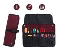 POPETPOP Organiseur Outils Robuste Toile Oxford avec Plusieurs Poches Pochette Porte-Outils à Rouler pour Clés Tournevis et Clés Allen Trousse de Rangement Polyvalente pour Électricien et