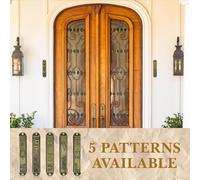 POPETPOP Ornement de Mezouza Religieuse en Métal 5 Pièces 9 CM pour Porte, Décoration Intérieure Adaptée aux Croyants et Lieux Publics