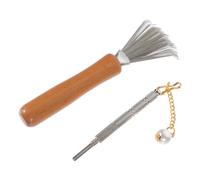 POPETPOP Outil De Composition Ikebana pour Jardinage, Ensemble Nettoyant De Broches pour Support à Fleurs Râteau Et Redresseur, Compact Et Solide, Usage Professionnel pour Entretien Floral