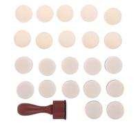 POPETPOP Outil de Mélange D'encre Mini Rond, Tampons en Mousse de Rechange Ronds et Plats, Bois et Éponge, Compact, pour Scrapbooking et Pochoirs, Débutants et Artistes