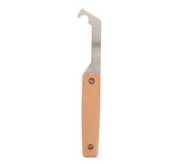POPETPOP Outil de Nettoyage des Rainures de Portes D'ascenseur Grattoir de Guide de Porte Acier Inoxydable et Bois Beige pour Techniciens et Ingénieurs Ascensoristes