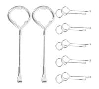 POPETPOP Outil Ouvre-seau de Peinture Multifonctionnel 12 Pièces en Acier Robuste, Clé Portable pour Couvercles de Bidons D’un Gallon, Ouvre-boîte pour Pots de Peinture 4 Litres, Usage