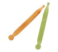 POPETPOP Outils de Massage Gua Sha en Résine Lot de 2 pour Visage et Corps, Bâtons de Massage Arrondis pour Acupression, Déblocage des Méridiens et Relaxation la Maison Voyage